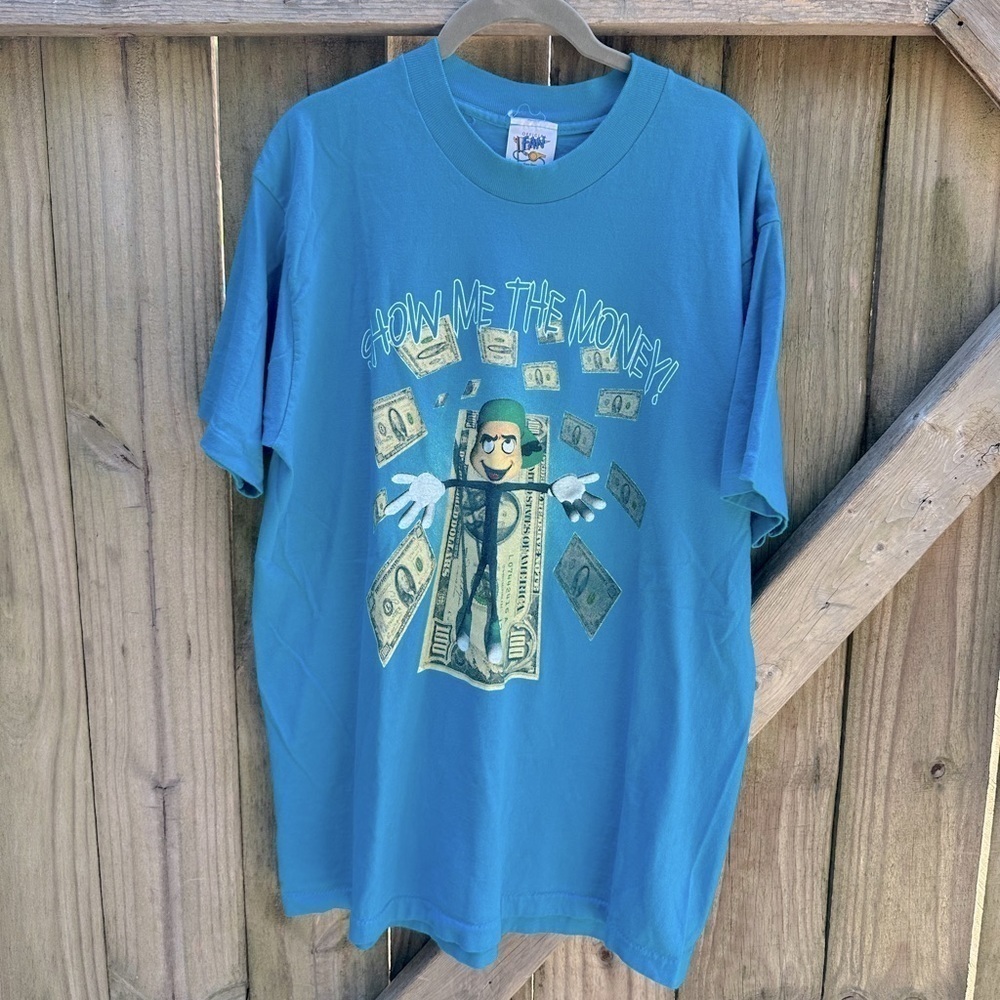 Official Fan Merchandise Show Me The Money Cartoon Genuine 90s Vintage Tee